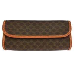 Celine Brown PVC Macadam Cosmetic Pouch MC00/1 134918